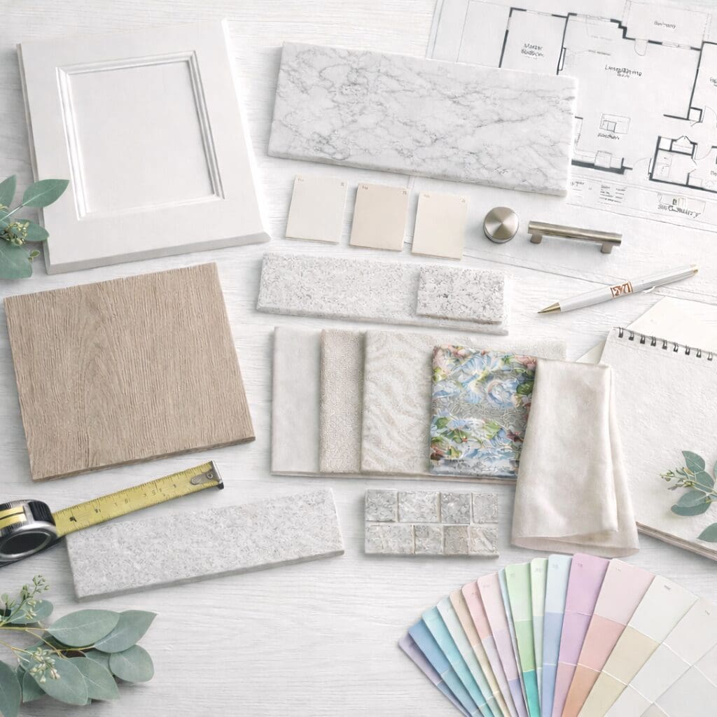Kitchen design selections and material planning in Connecticut