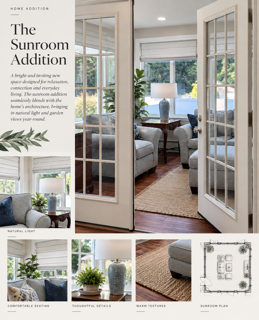 The Sunroom Addition for family in Glastonbury designed to improve everyday living.